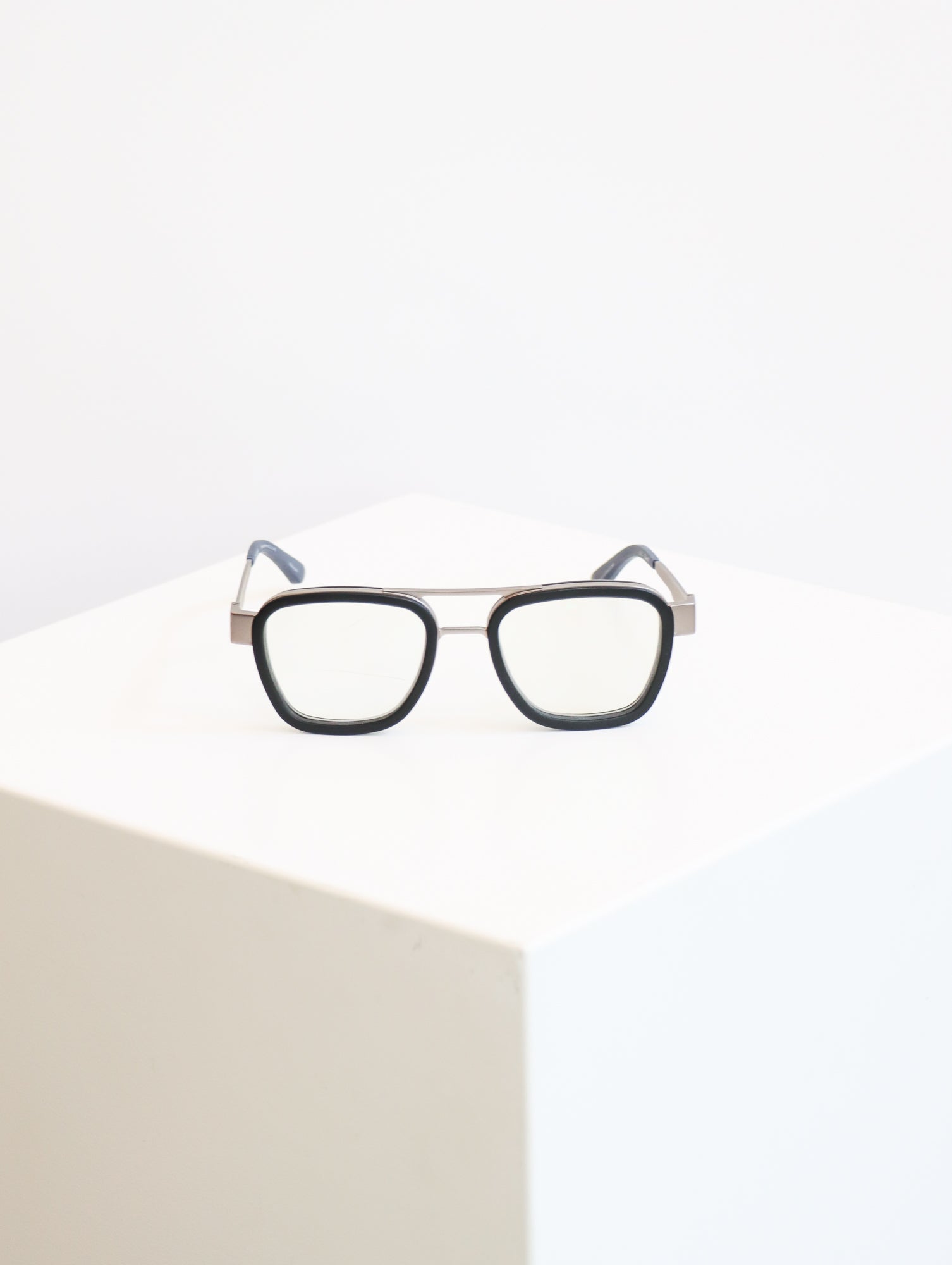 Bandit Readers in Matte Gunmetal &amp; Black by Caddis-Caddis Eyewear-Idlewild