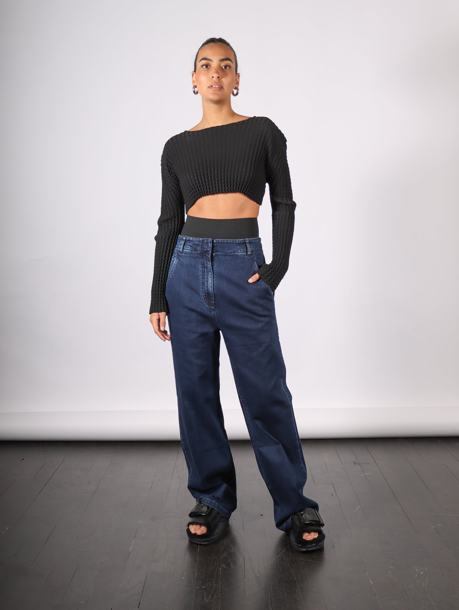 Barry Jean in Classic Indigo Denim by Tibi