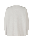 Basic Knit Top in Light Gray by Homme Plissé Issey Miyake-Tops-Homme Plissé Issey Miyake-Idlewild