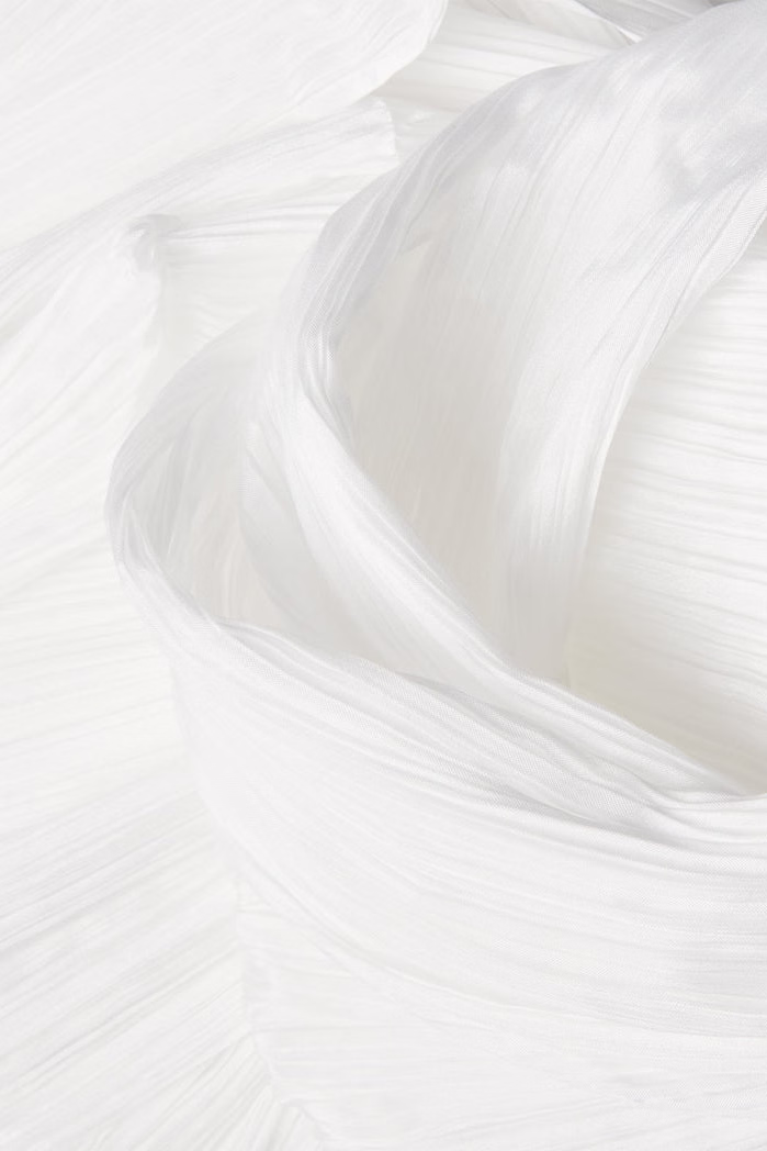 Basic Madame-T Stole in White by Pleats Please Issey Miyake-Pleats Please Issey Miyake-Idlewild-Cincinnati