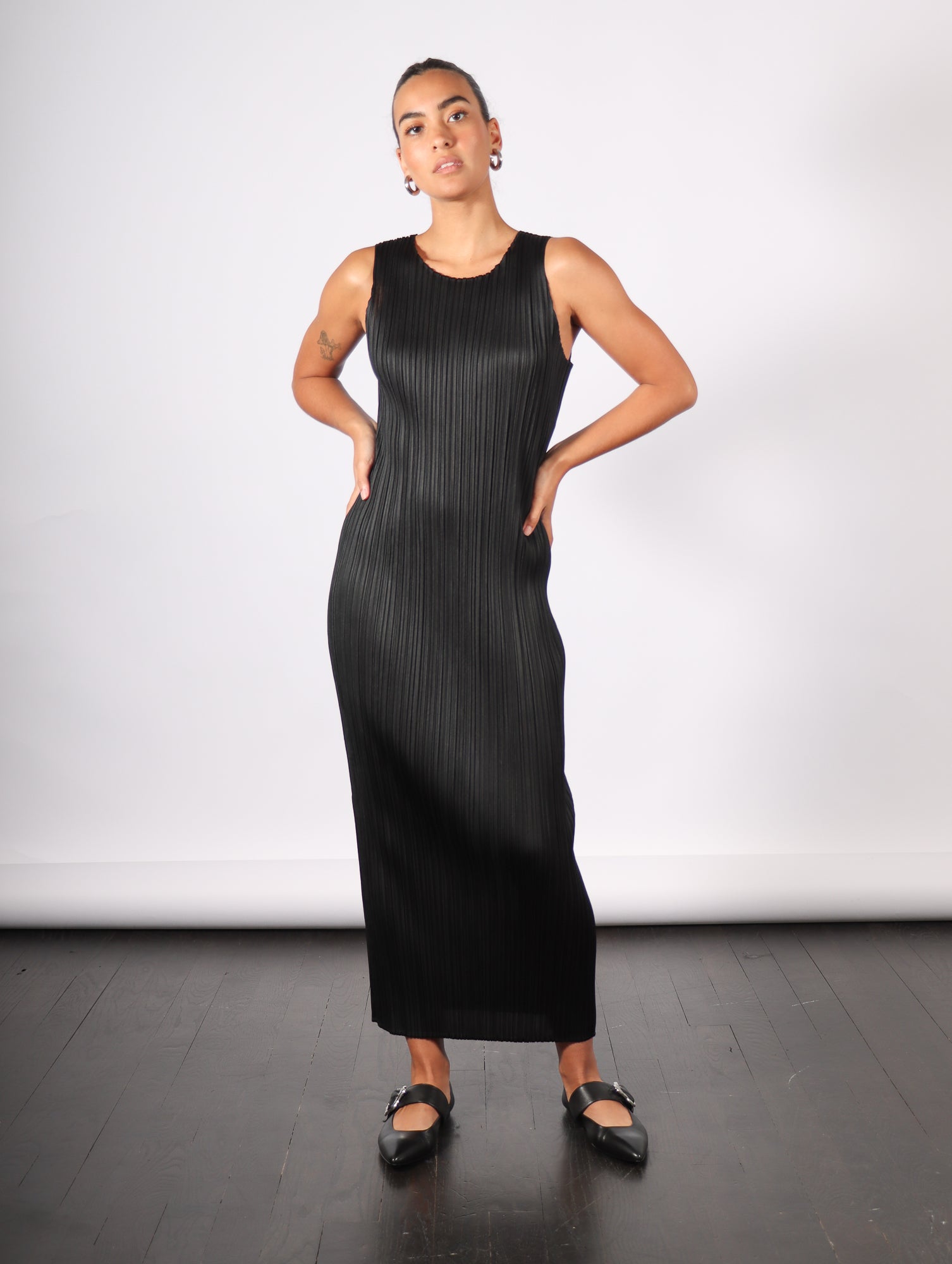 Basics Dress in Black by Pleats Please Issey Miyake – Idlewild