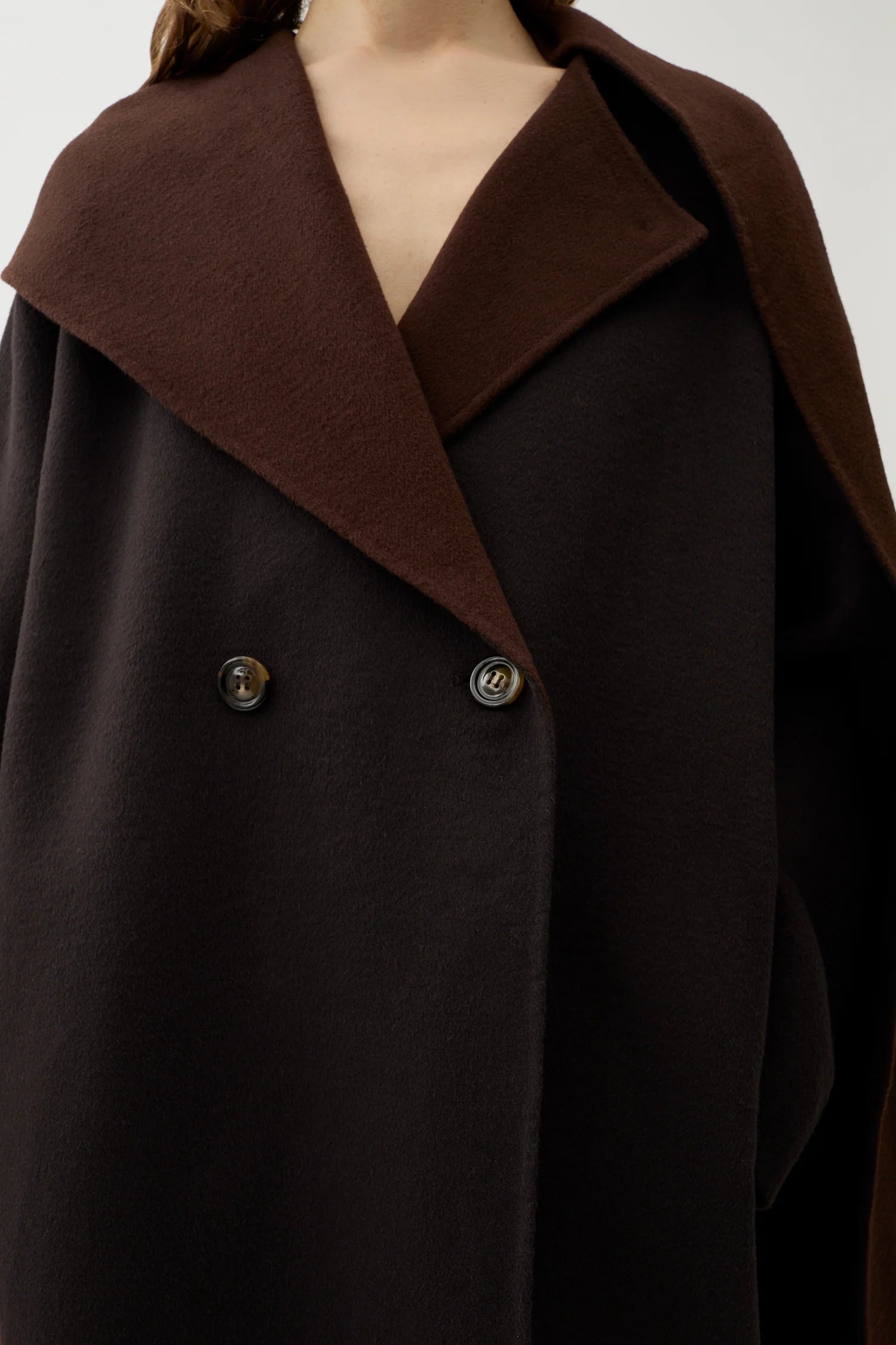 Belle Coat in Chocolate Torte by Rodebjer-Outerwear-Rodebjer-Idlewild