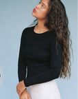 Bellevue Long Sleeve Tee in Black by GIL RODRIGUEZ-GIL RODRIGUEZ-Idlewild-Cincinnati