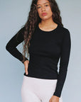Bellevue Long Sleeve Tee in Black by GIL RODRIGUEZ-GIL RODRIGUEZ-Idlewild-Cincinnati