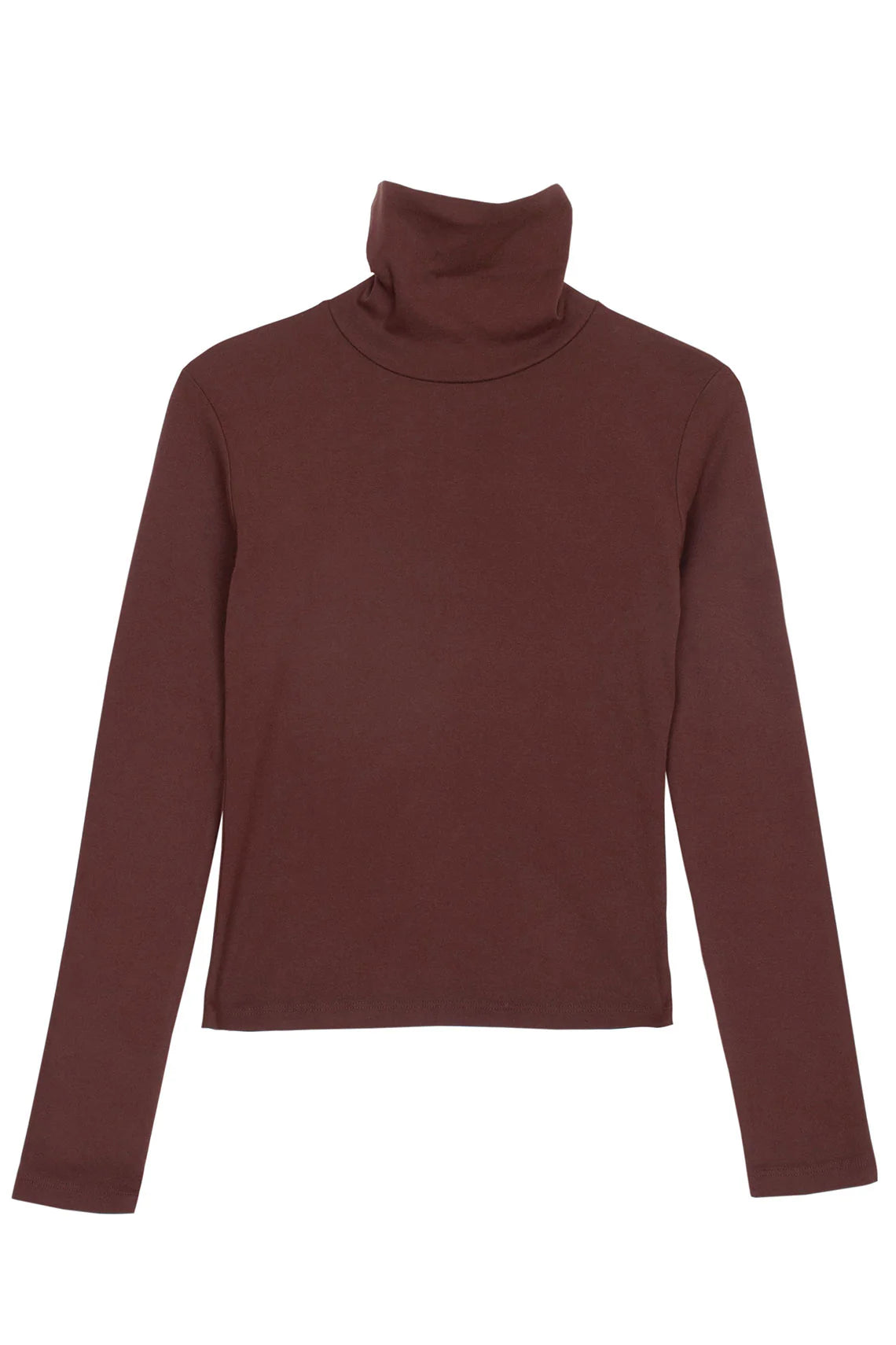 Bellevue Long Sleeve Turtleneck in Chocolate by GIL RODRIGUEZ-Tops-GIL RODRIGUEZ-Idlewild