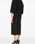 Belted Dropwaist Dress in Black by MM6 Maison Margiela-Dresses-MM6-Idlewild