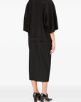 Belted Dropwaist Dress in Black by MM6 Maison Margiela-MM6-Idlewild-Cincinnati