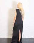 Bib-Front Maxi Dress in Black by A.W.A.K.E. Mode-A.W.A.K.E. Mode-Idlewild-Cincinnati