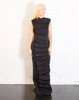 Bib-Front Maxi Dress in Black by A.W.A.K.E. Mode-A.W.A.K.E. Mode-Idlewild-Cincinnati