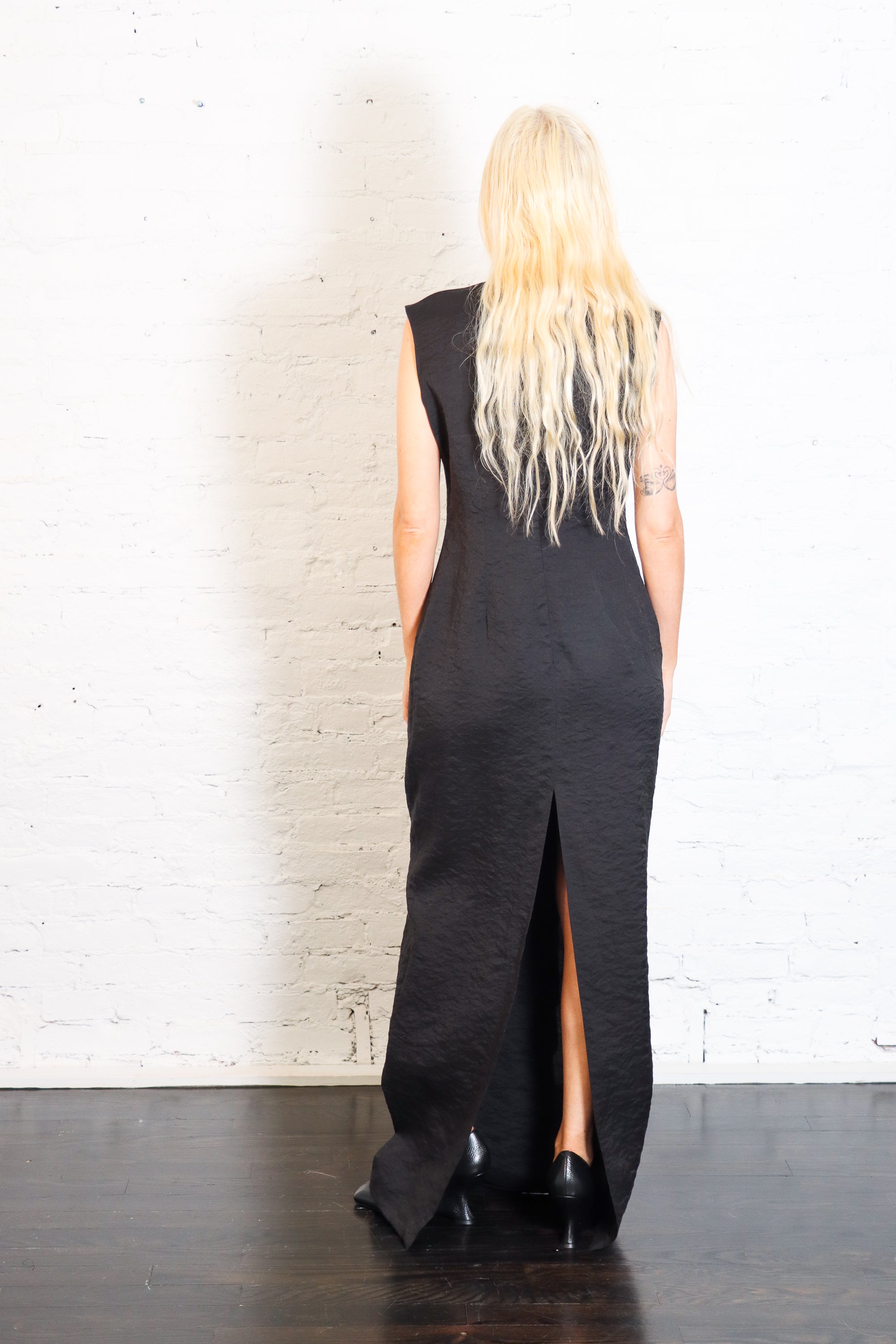 Bib-Front Maxi Dress in Black by A.W.A.K.E. Mode-A.W.A.K.E. Mode-Idlewild-Cincinnati