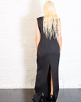 Bib-Front Maxi Dress in Black by A.W.A.K.E. Mode-A.W.A.K.E. Mode-Idlewild-Cincinnati