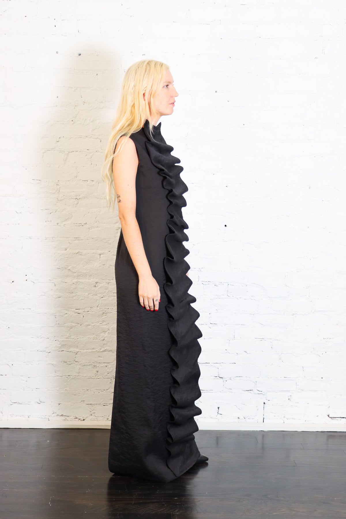 Bib-Front Maxi Dress in Black by A.W.A.K.E. Mode-A.W.A.K.E. Mode-Idlewild-Cincinnati