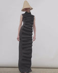 Bib-Front Maxi Dress in Black by A.W.A.K.E. Mode-A.W.A.K.E. Mode-Idlewild-Cincinnati