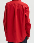 Bio Twill Easy Shirt in Red by Tibi-Tibi-Idlewild-Cincinnati
