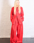 Bio Twill Easy Shirt in Red by Tibi-Tibi-Idlewild-Cincinnati