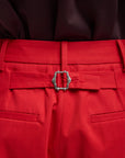 Bio Twill Triple Pleat Pant in Red by Tibi-Tibi-Idlewild-Cincinnati