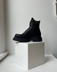 Black Velcro Boot in Gas Nero-Lofina-Idlewild