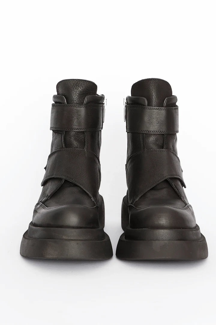 Black Velcro Boot in Gas Nero by Lofina-Lofina-Idlewild-Cincinnati