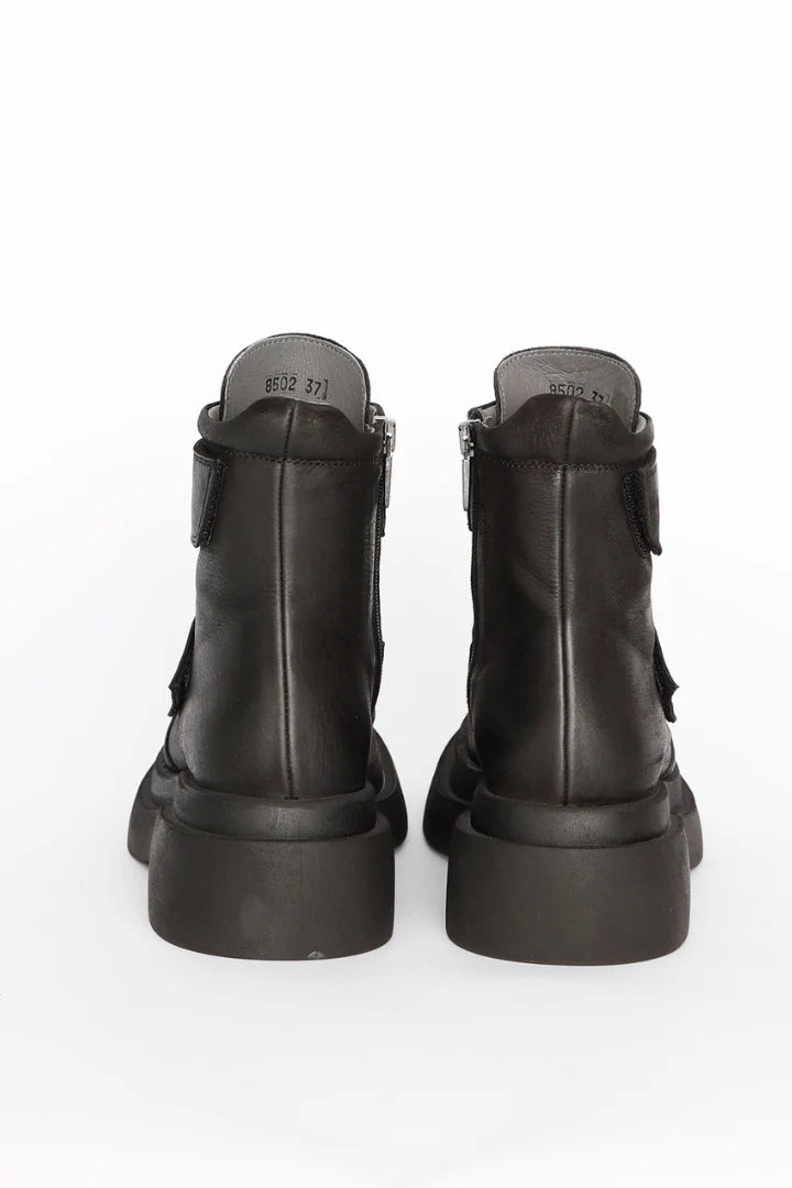 Black Velcro Boot in Gas Nero by Lofina-Lofina-Idlewild-Cincinnati