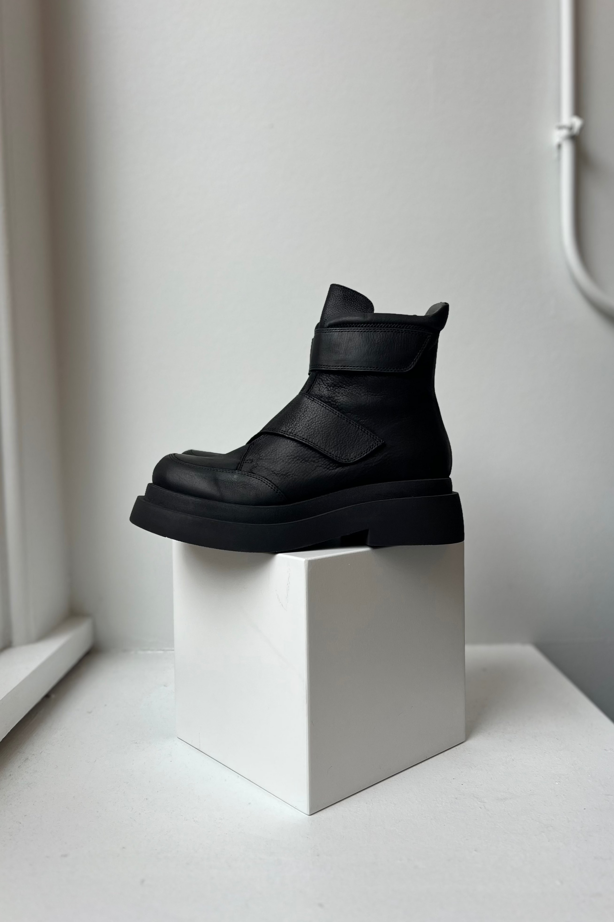 Black Velcro Boot in Gas Nero by Lofina-Lofina-Idlewild-Cincinnati