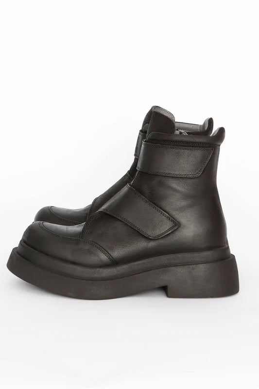 Black Velcro Boot in Gas Nero by Lofina-Lofina-Idlewild-Cincinnati
