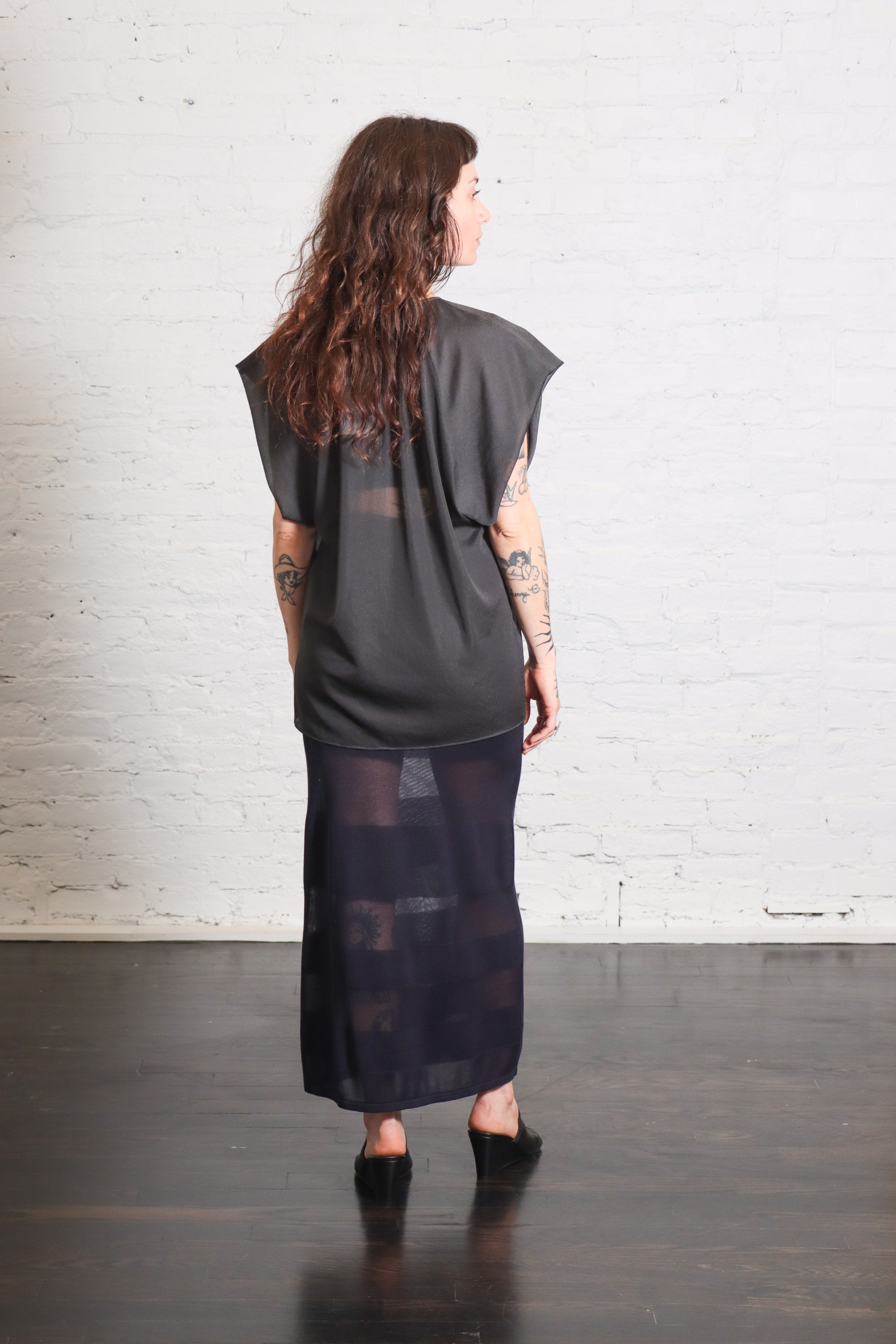 Blusa Girocollo in Lavagna by Alysi-Alysi-Idlewild