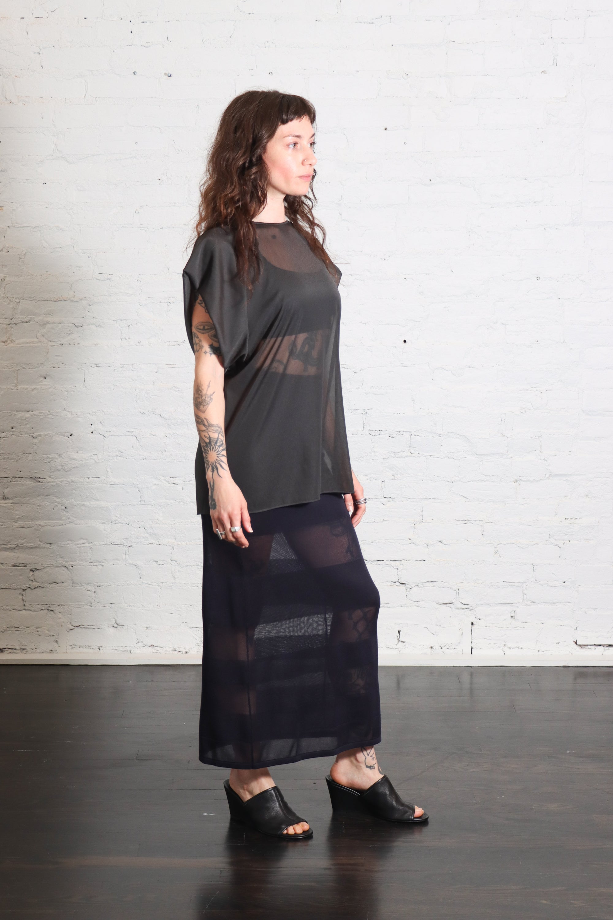 Blusa Girocollo in Lavagna by Alysi-Alysi-Idlewild