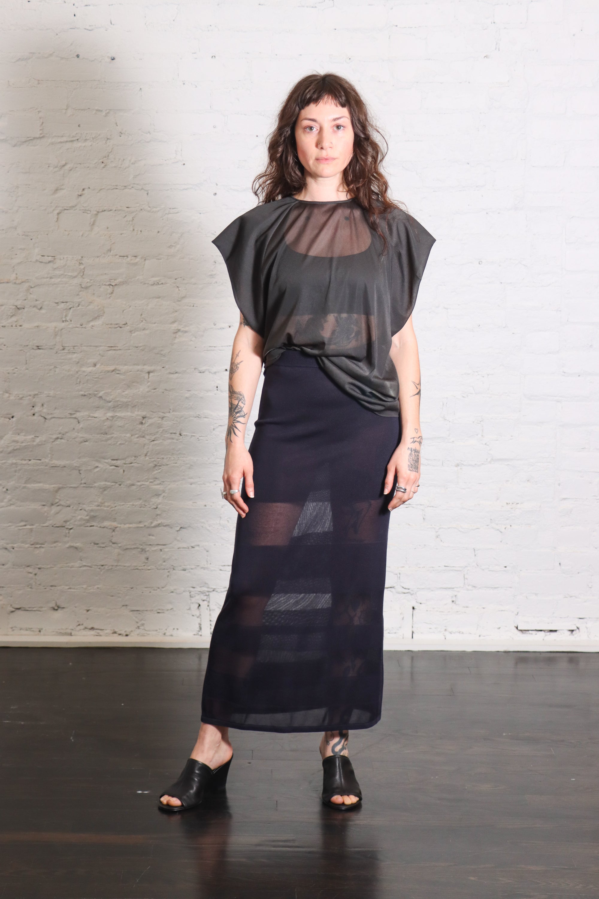 Blusa Girocollo in Lavagna by Alysi-Alysi-Idlewild