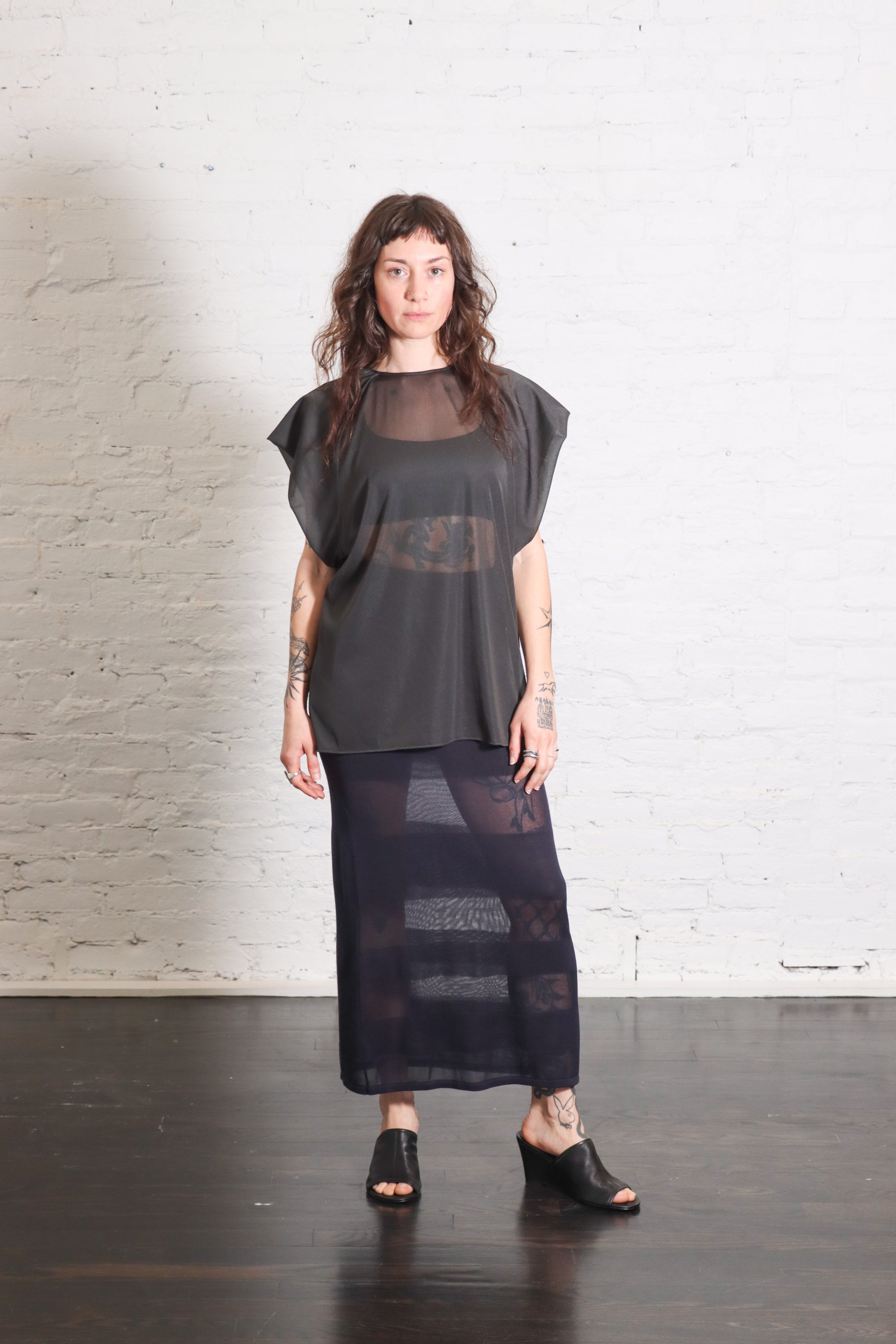 Blusa Girocollo in Lavagna by Alysi-Alysi-Idlewild