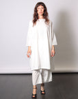 Boatneck Dress TS in Milk by Album Di Famiglia-Album Di Famiglia-Idlewild-Cincinnati