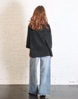 Boatneck T-Shirt V in Black by Album Di Famiglia-Album Di Famiglia-Idlewild-Cincinnati