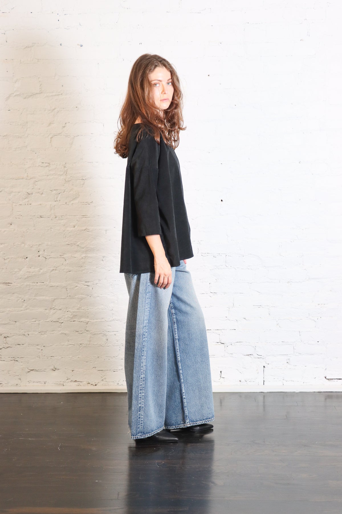 Boatneck T-Shirt V in Black by Album Di Famiglia-Album Di Famiglia-Idlewild-Cincinnati