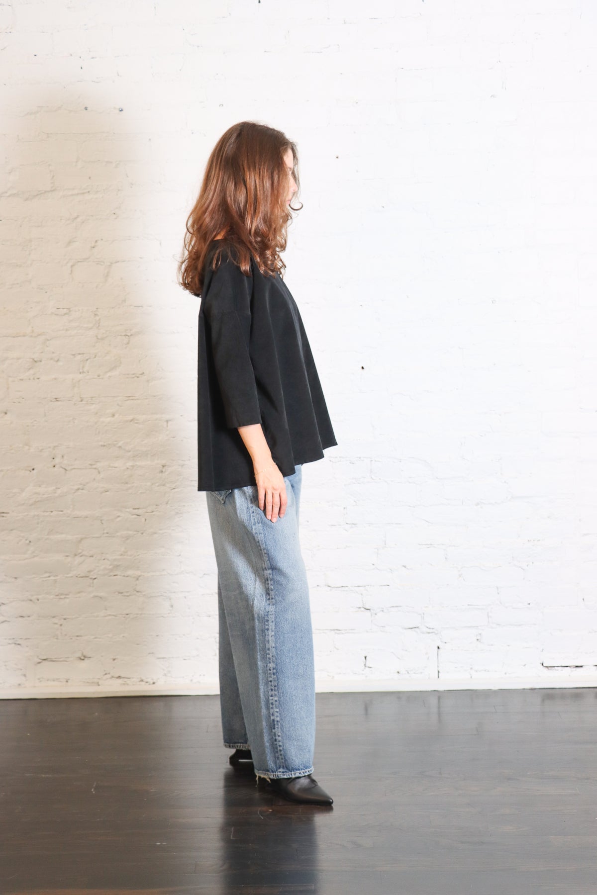 Boatneck T-Shirt V in Black by Album Di Famiglia-Album Di Famiglia-Idlewild-Cincinnati