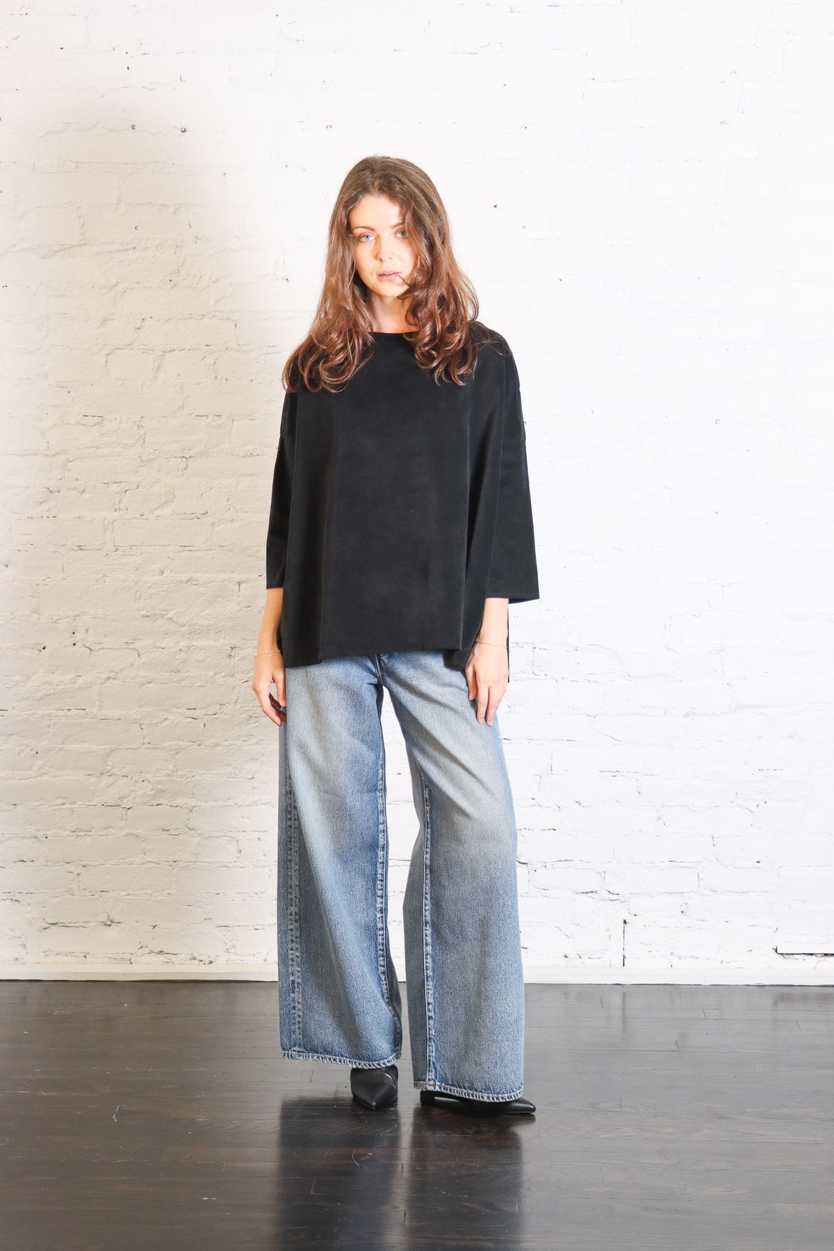 Boatneck T-Shirt V in Black by Album Di Famiglia-Album Di Famiglia-Idlewild-Cincinnati