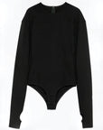 Bodysuit in Black by MM6 Maison Margiela-Bodysuits-MM6-Idlewild