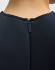 Bonded Twill Sleeveless Sculpted Dress in Dark Navy by Tibi-Dresses-Tibi-Idlewild