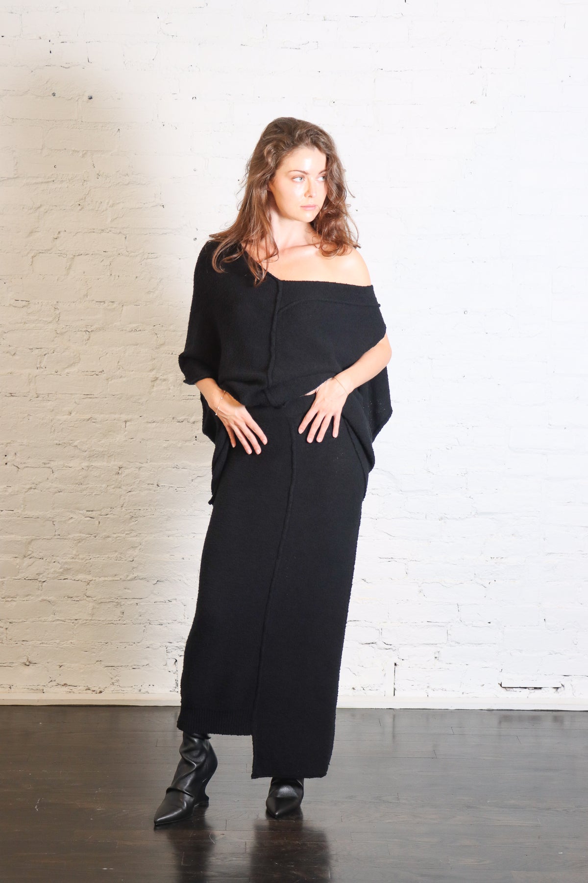 Boucle Skirt in Black by Lauren Manoogian-Lauren Manoogian-Idlewild-Cincinnati