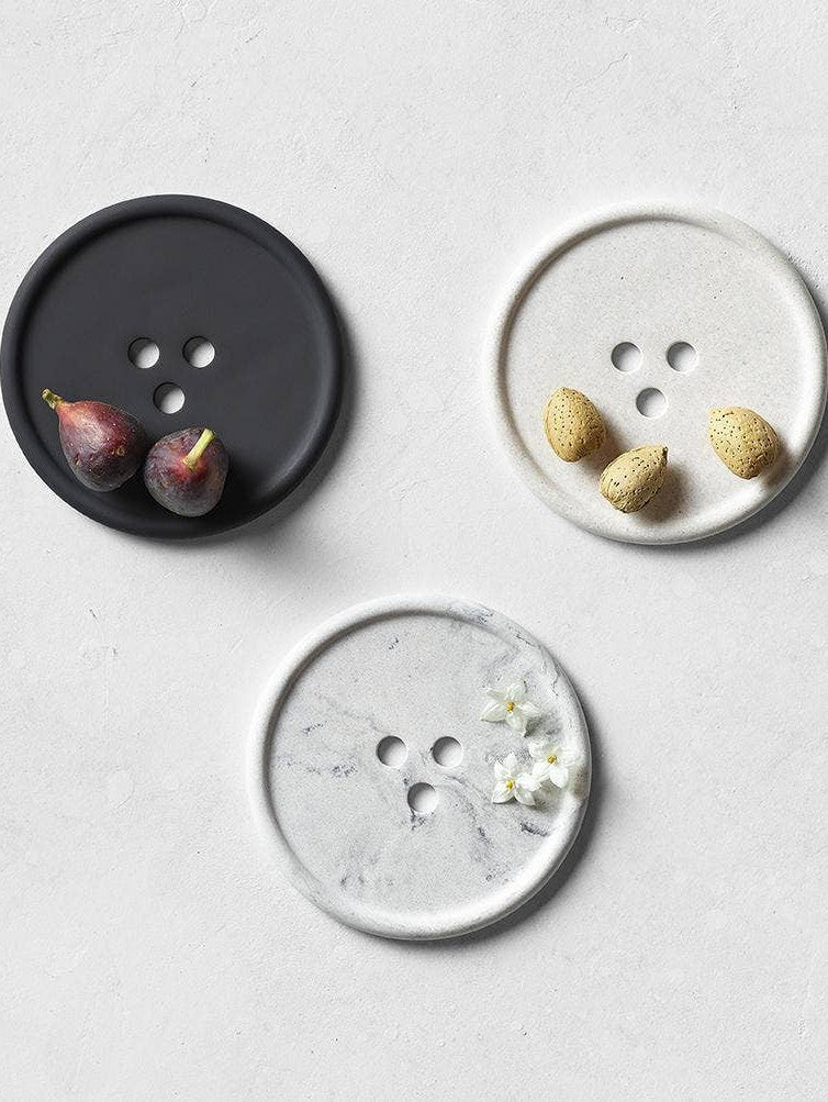 Bouton Soap Dish in Black by Ume Studio-UME Studio-Idlewild