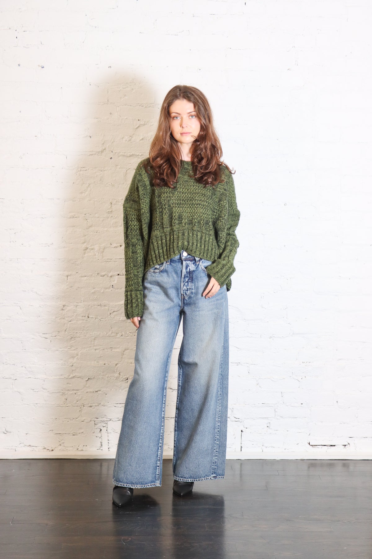 Boxy Pullover Mesh in Herb by Serien°umerica-Serien°umerica-Idlewild-Cincinnati