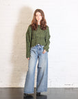 Boxy Pullover Mesh in Herb by Serien°umerica-Serien°umerica-Idlewild-Cincinnati