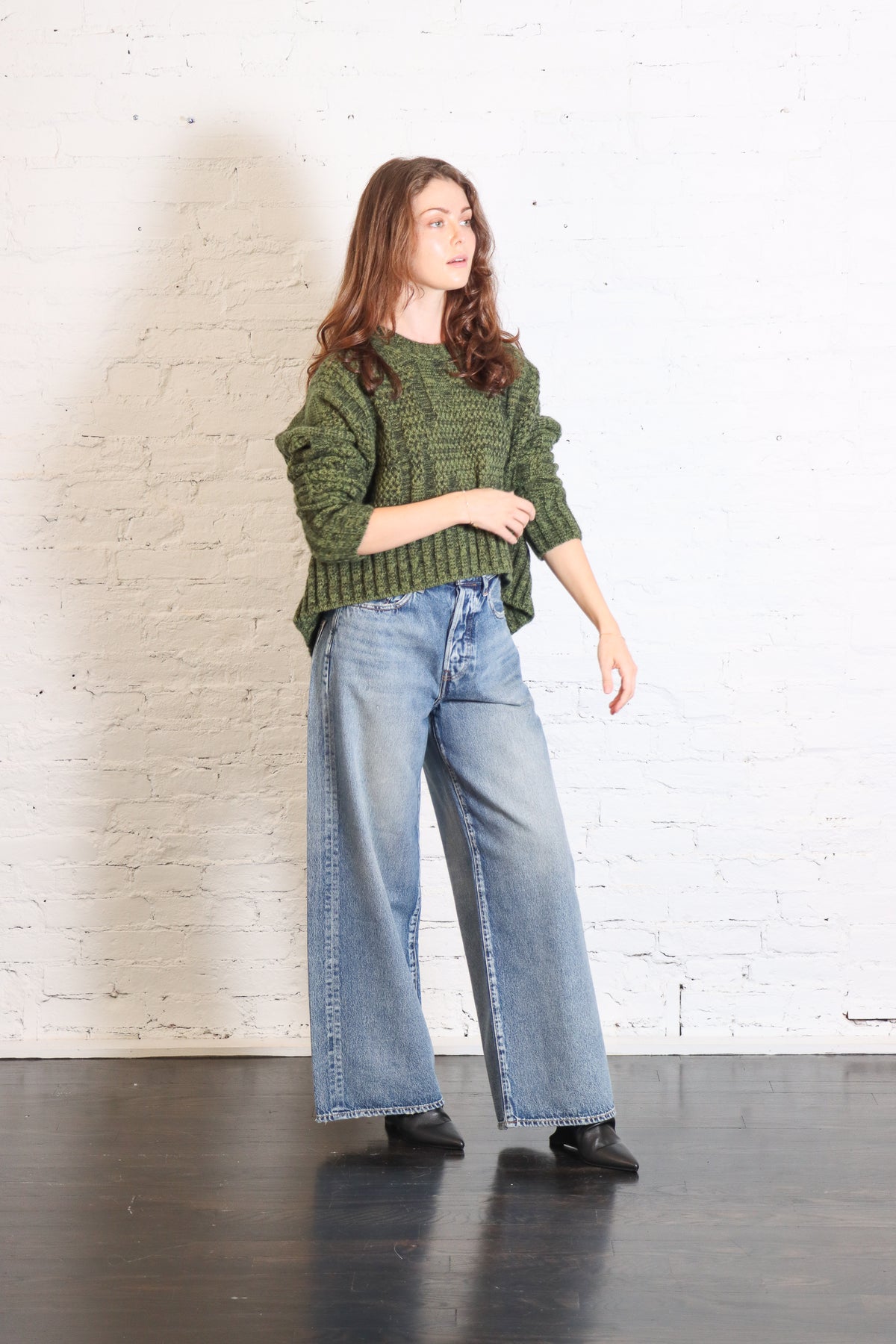 Boxy Pullover Mesh in Herb by Serien°umerica-Serien°umerica-Idlewild-Cincinnati
