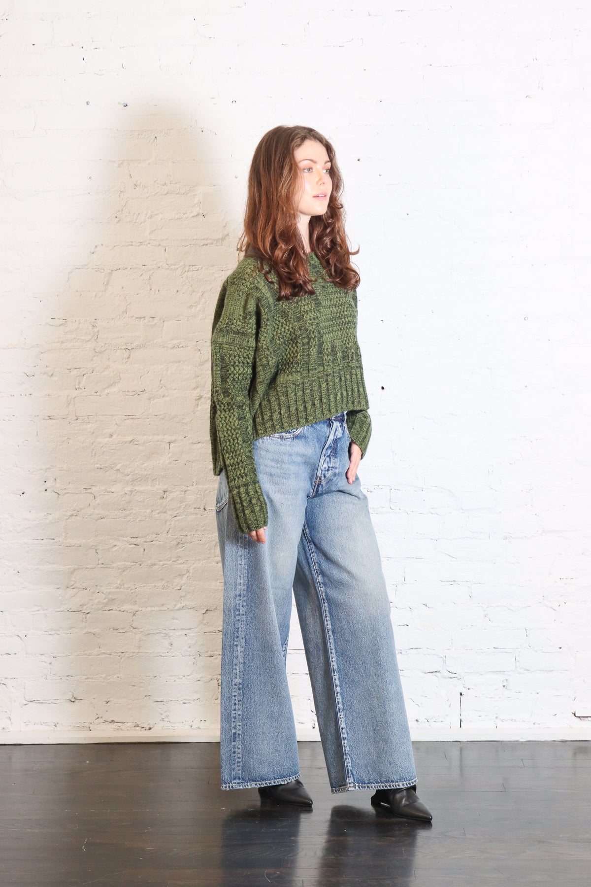 Boxy Pullover Mesh in Herb by Serien°umerica-Serien°umerica-Idlewild-Cincinnati