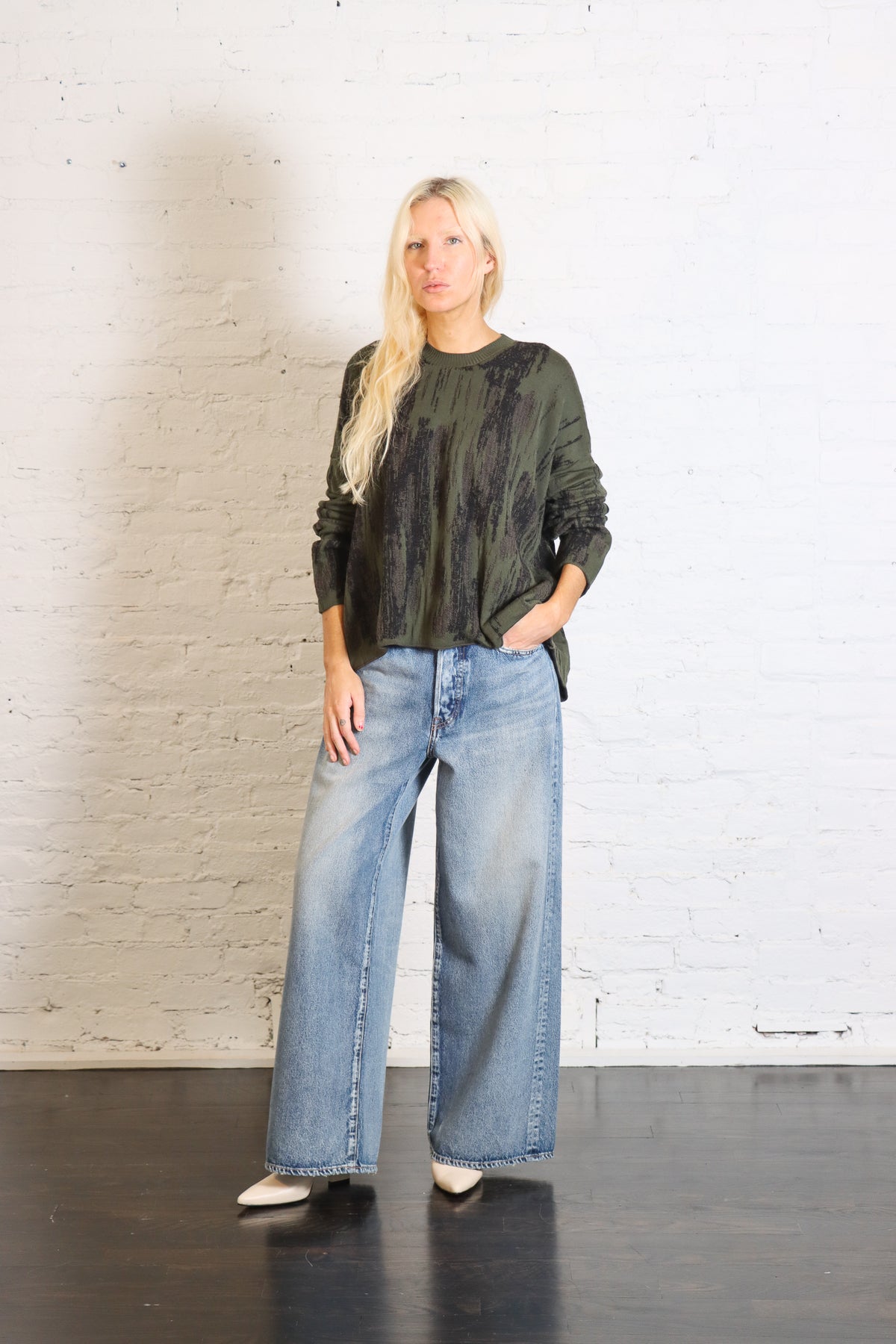 Boxy Pullover with Organic Jacquard in Timo by Serien°umerica-Serien°umerica-Idlewild-Cincinnati