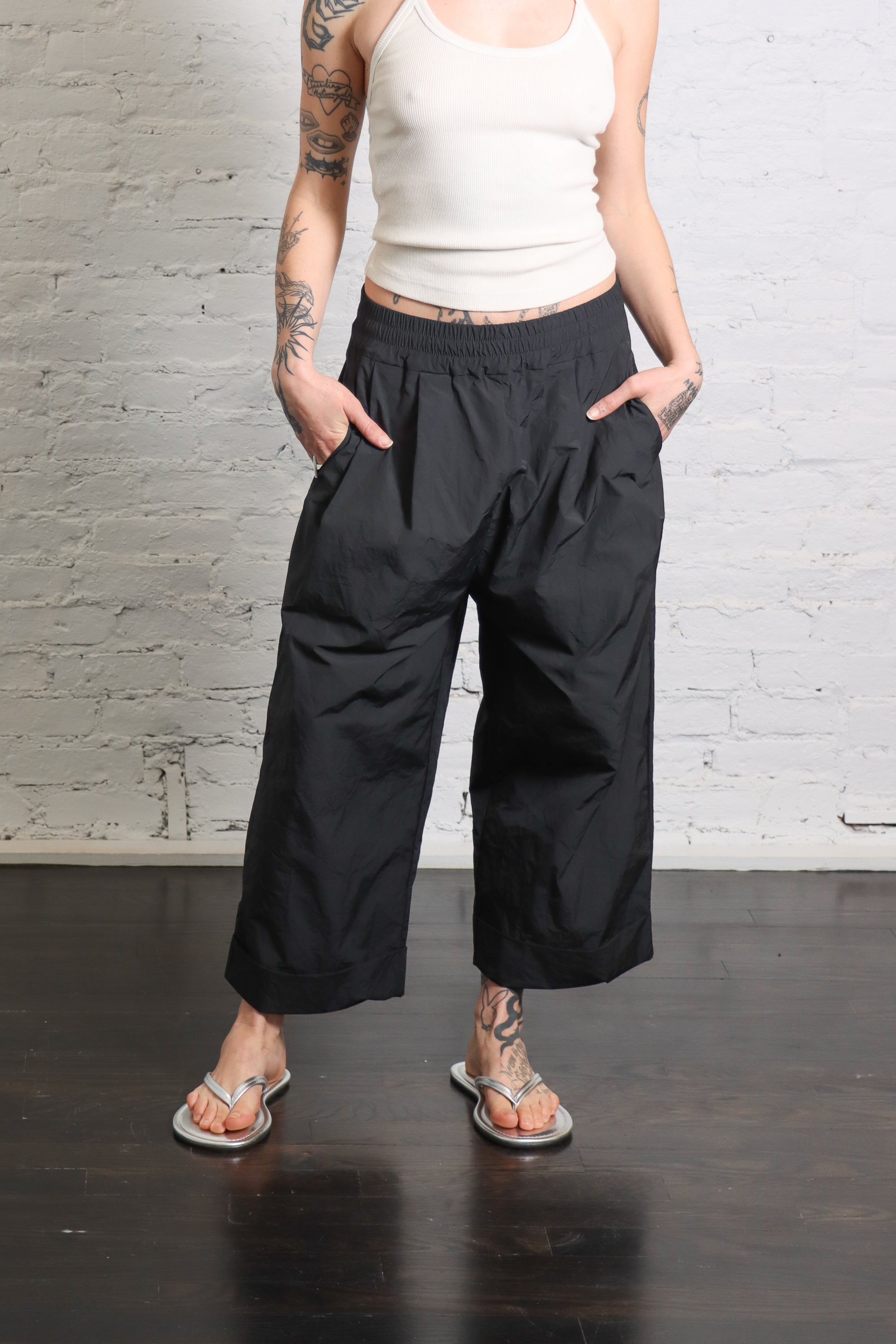 Bragoni Nylon Pant in Black by Album Di Famiglia-Album Di Famiglia-Idlewild-Cincinnati