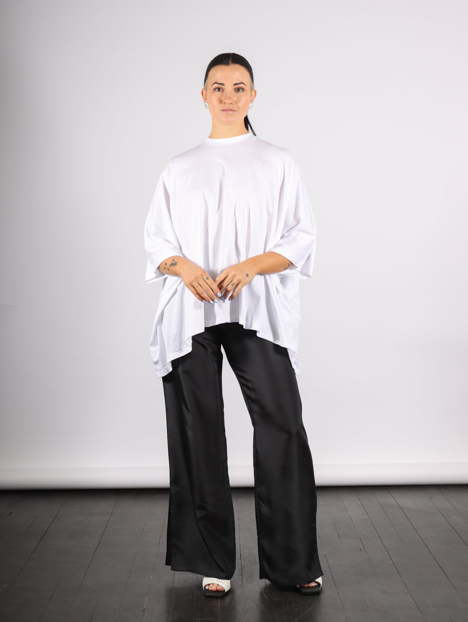Brick Tee in White by Rodebjer-Rodebjer-Idlewild-Cincinnati