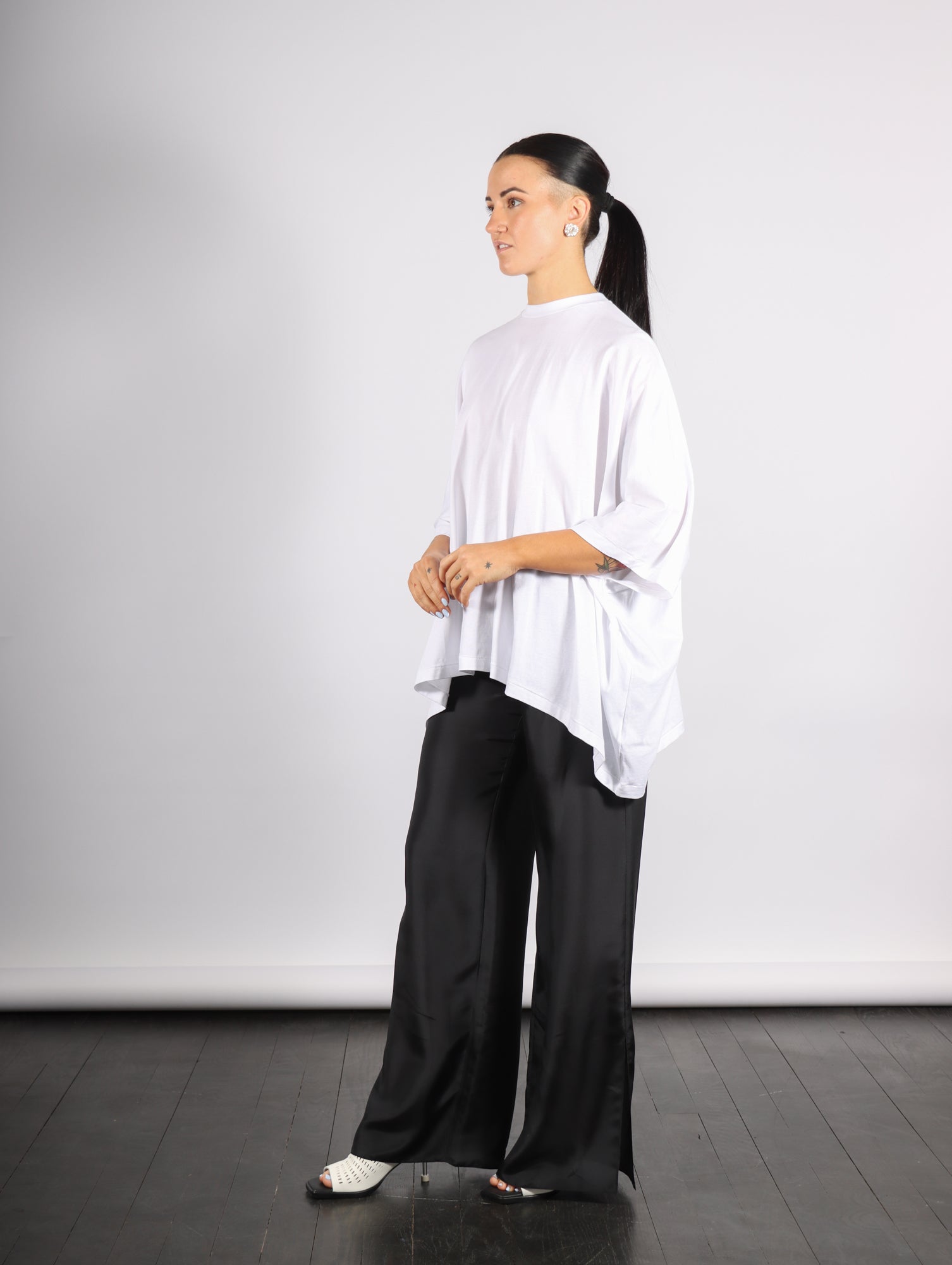 Brick Tee in White by Rodebjer-Rodebjer-Idlewild-Cincinnati
