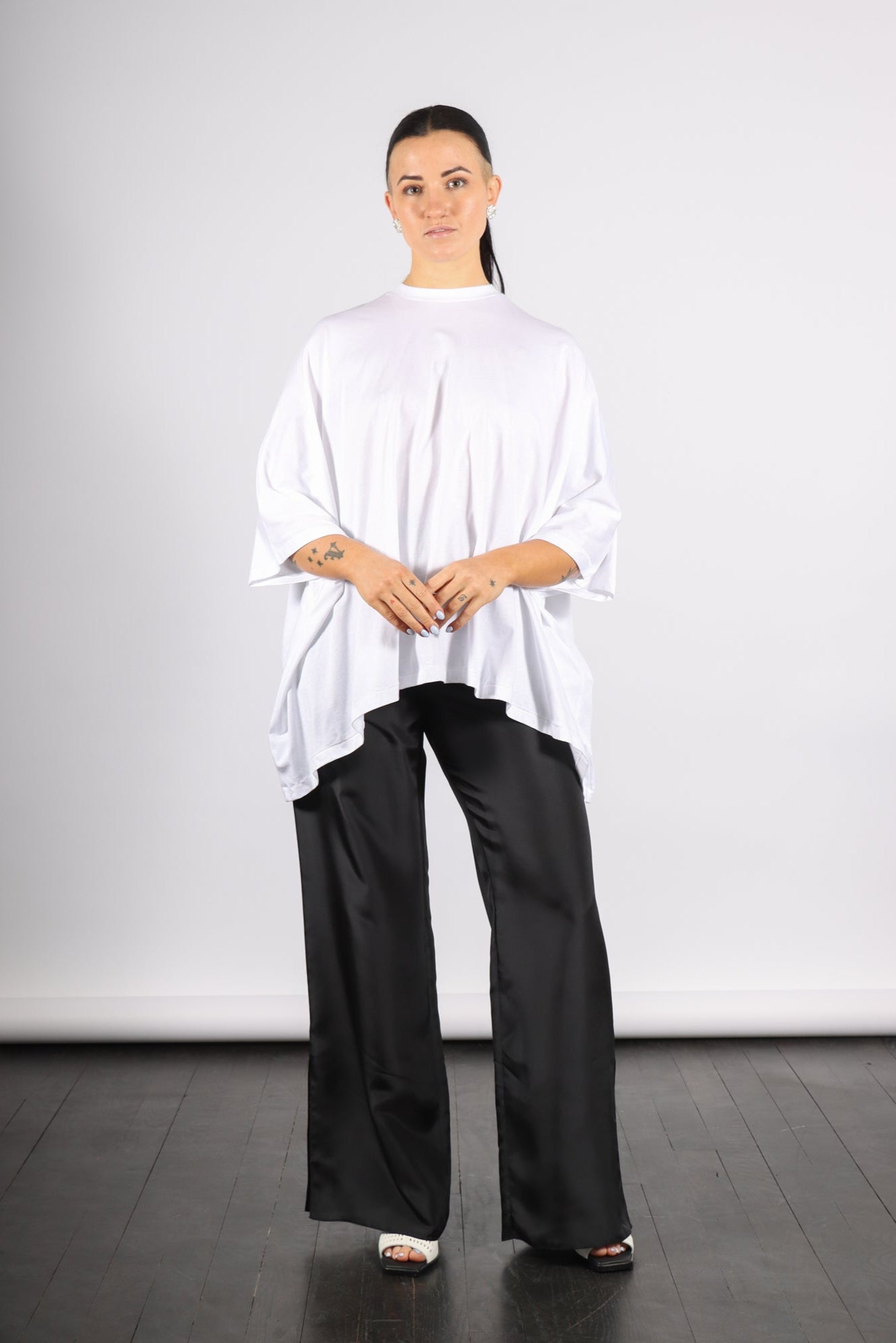 Brick Tee in White by Rodebjer-Rodebjer-Idlewild-Cincinnati