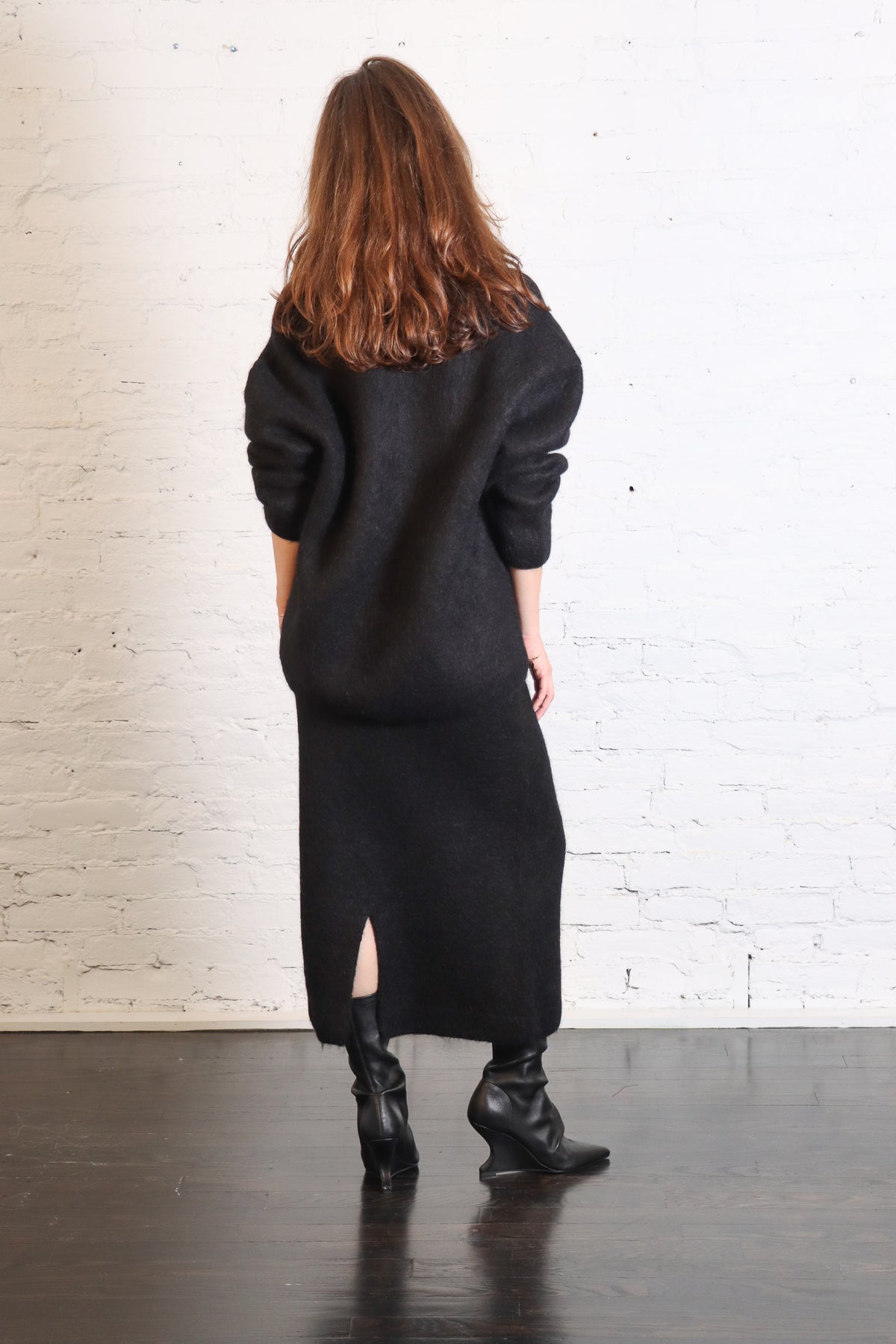 Brushed Pencil Skirt in Black by Lauren Manoogian-Lauren Manoogian-Idlewild-Cincinnati