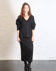 Brushed Pencil Skirt in Black by Lauren Manoogian-Lauren Manoogian-Idlewild-Cincinnati