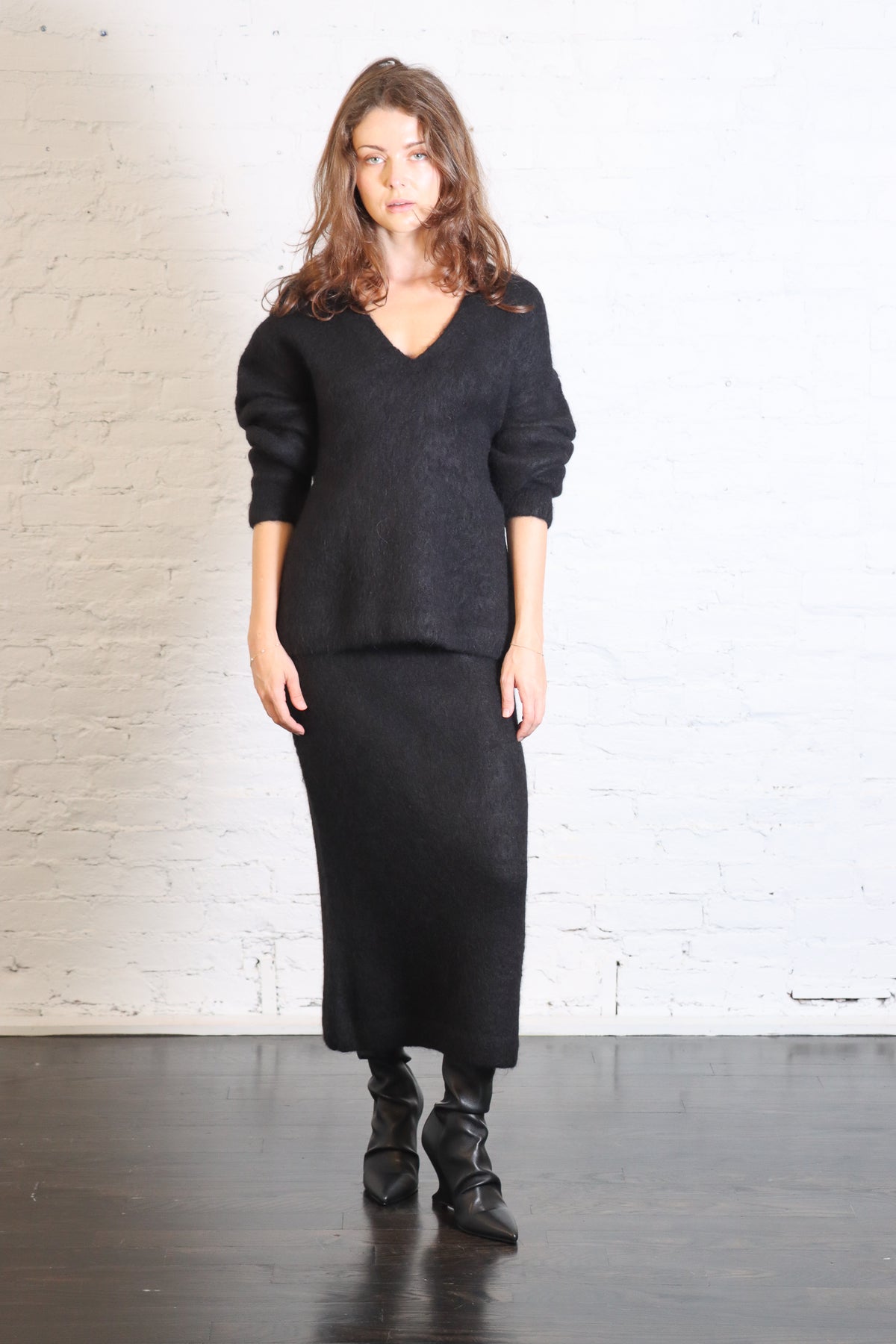 Brushed Pencil Skirt in Black by Lauren Manoogian-Lauren Manoogian-Idlewild-Cincinnati